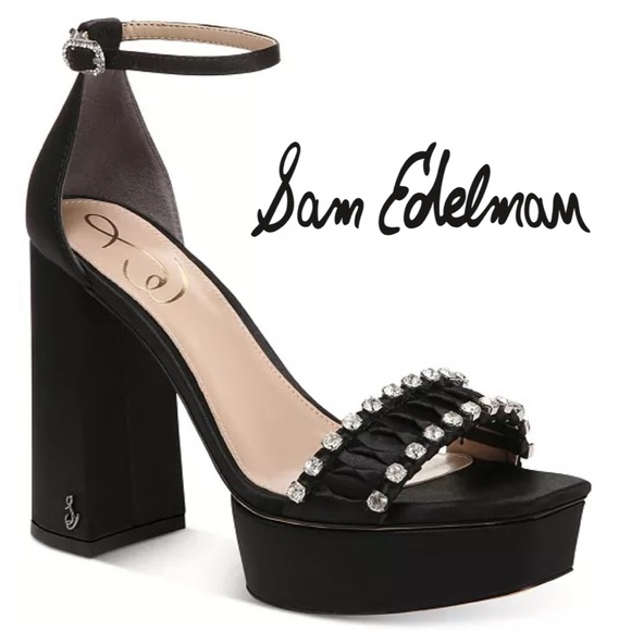 Sam Edelman Shoes - NWOB $188 Sam Edelman Ninette Rhinestone Platform Sandals - Size 10